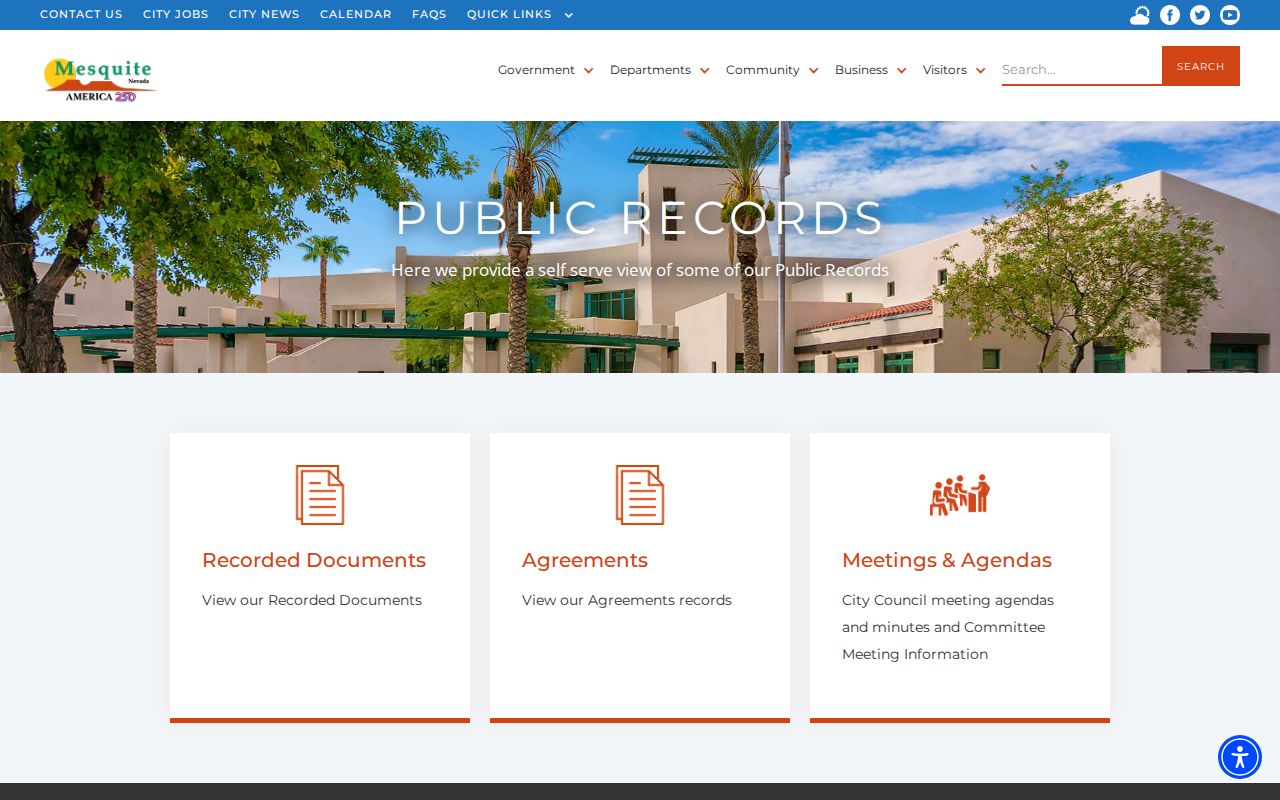 Mesquite residents directory city public-records request page